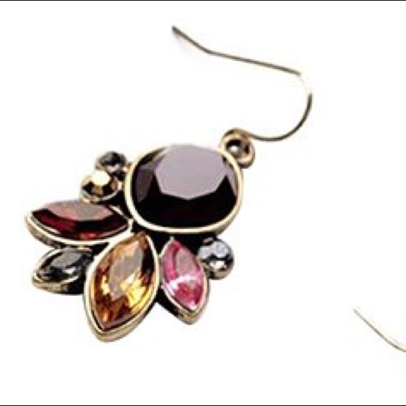 💎HPx2💎Pink & Red Floral Drop Earrings💕 - Picture 2 of 8